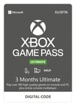 Carte Xbox One | Live Game Pass Ultimate 3 mois - Neuf