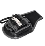 1pc Multifunction Tool Bag Electrician Instrument Storage Pouch Diy Working Tools Pouch Waist Belt Organizer Toolbag Black
