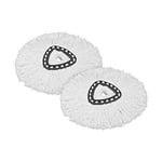 Vileda EasyWring et propre Turbo classique Balai Microfibre recharge Tête, Microfibre, blanc, Twin Pack - 160504