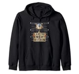 Kamala Harris 2024 - I Am The Enemy Within Shirt for Women Zip Hoodie