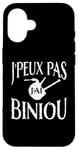 Coque pour iPhone 16 Bretagne Je peux pas j'ai Biniou Idée cadeau Humour Breton