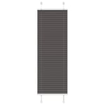 Plisserad persienn svart 40x100cm tyg bredd 39,4cm polyester