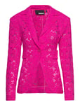 Lace Figure Fitted Blazer Pink ROTATE Birger Christensen