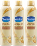 Vaseline Spray and Go Essential Body Moisturiser 190 ml x 3