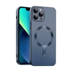 ICOVERI Coque magnétique en TPU Gel, Compatible avec iPhone 12 Pro, Compatible Charge magnétique par Induction, Protection des caméras, Protection Antichoc, TPU Souple. (Bleu, iPhone 12 Pro)