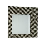 Large Black and Gold Capiz Shell Square Wall Mirror MR101