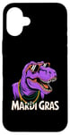 Coque pour iPhone 16 Plus Mardi Grawr Costume de dinosaure T-Rex pour enfant