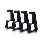 4Pcs Cooling Feet,Horizontal Console Holder Bracket Stand Cooling Legs Accessories Base(Black(Small Size)-For PS4 Pro)