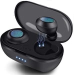 Écouteurs Bluetooth 5.0,Casque sans Fil,Écouteurs Microphone intégré et étui de Chargement,réduction de Bruit stéréo 3D HD pour Apple Airpods/Android/iPhone