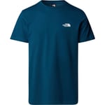 The North Face Mens S/S Simple Dome Tee (Blå (MIDNIGHT PETROL) Large)