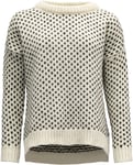 Devold nordsjø womans split seam sweater (dame) - offwhite  - L - Naturkompaniet