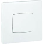 LEGRAND Interrupteur poussoir simple Neptune blanc