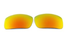 NEW POLARIZED REPLACEMENT FIRE RED LENS FOR OAKLEY OIL DRUM SUNGLASSES