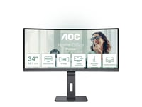 Aoc Pro-Line Cu34p3cv 34 Va 3440 X 1440 (Ultrawide) Hdmi Displayport Usb-C 100Hz