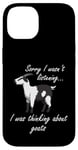 Coque pour iPhone 14 Thinking About Goats Hilarous Farm Animal