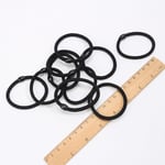 5pcs Black Elastic Hair Ties Hair Ties Thick Hair Elastic Hair Ties With Beads