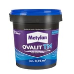 METYLAN Ovalit TM , Colle pour revêtements muraux, colle prête à l'emploi pour textiles muraux et toile de verre- Pot 750g