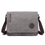 Kono Sacs de messager en toile sacs à bandoulière pour hommes sac à bandoulière messenger en toile de 13,5 pouces sacoches pour ordinateur portable