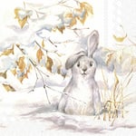 Peter the White Rabbit Christmas Paper Napkins Lunch Cocktail 3-ply Serviettes