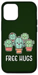 Coque pour iPhone 13 Pro Free Hugs Cactus mignon mignon kawaii plantes câlin