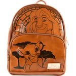 Cerdá Disney Le Roi lion Sac à dos - Simili cuir - Motif Simba et Mufasa - Marron