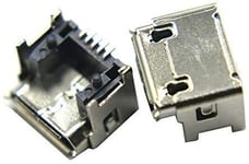 YuYue 2X Micro USB Connecteur Charging Port Female Type SMT Solder Jack Replacement Compatible avec JBL Charge 2 Haut-Parleur Bluetooth