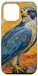 Coque pour iPhone 12 Pro Max Oiseau faucon pèlerin, observateur d'oiseaux, fauconnerie