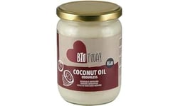 BioToday - Odourless Coconut Oil, Organic, Naturally Saturated & Deodorised, Free from Trans Fatty Acids, Use in Cooking, Baking & Frying or for Hair & Skin, Vegan 400g Jar