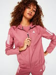 adidas Womens Running Own The Run Jacket - Pink, Pink, Size 2Xs, Women