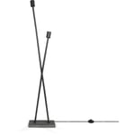 Paco Home - Lampe De Table Lampadaire Vintage E27 Salon Industriel Design Moderne led Rétro Lampadaire, Noir