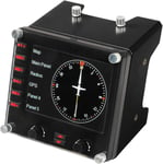 Saitek Pro Flight Instrument Panel Tableau De Bord Pour Simulateur De Vol, Ecran Couleur Lcd 3,5 Pouces, 15 Options D'affichage, Connexion Usb, Modulaire - Noir