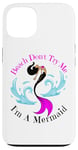 Coque pour iPhone 13 Beach Don't Try Me I'm A Mermaid Funny Black Sirmaids Women