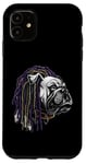 iPhone 11 BULLDOG WITH DREADS FOR DOG AND REGGAE LOVERS Case