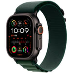 Apple Watch Ultra 2 GPS + Cellular 49mm Black Titanium Alpine Loop M MX4R3 - Unisex - 49 mm - Smartklokke - Digitalt/Smartwatch - Safirglass