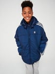 adidas Originals Older Unisex Padded Jacket - Navy, Navy, Size 8-9 Years