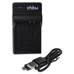 vhbw Chargeur USB compatible avec Canon Vixia Mini X caméra, caméscope, action-cam - Station + câble micro-USB, témoin de charge