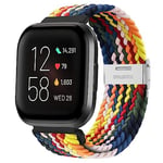 YASPARK Bracelet Compatible avec Fitbit Versa 2/Fitbit Versa, Bracelet Élastique de Sport en Nylon Tressé Réglable Bracelet pour Fitbit Versa 2, Fitbit Versa, Fitbit Versa Lite, Fitbit Versa SE