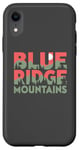 Coque pour iPhone XR Blue Ridge Mountains Typography Outdoors Art