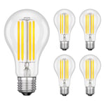 5x E27 ampoules LED, A70, blanc chaud (2700 K), 12,5 W, 1600lm