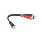 Klotz AYS-6 Y-Kabel Minijack Hun til 2x Phono RCA Han