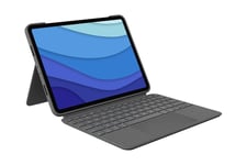 Logitech Combo Touch - tastatur og folio-kasse - med trackpad - QWERTZ - tysk - oxford-grå Indgangsudstyr