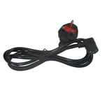 1.8m Metre Right Angle Kettle Lead Cable Power Uk Plug Cord Iec C13 3 Pin Black