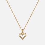 Ted Baker Women's Amore: Crystal Halo Heart Pendant Necklace - Gold