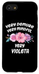 iPhone SE (2020) / 7 / 8 Violeta Personalized Very Demure Very Mindful Violeta Name Case