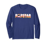 Pringles Music Retro Pop Star Mr P Long Sleeve T-Shirt