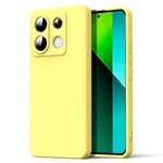 Byvuwiay Coque pour Xiaomi Redmi Note 13 Pro 5G / Poco X6 5G, Ultra Mince Premium Housse Souple en Silicone Liquide, Coque de Protection pour Xiaomi Redmi Note 13 Pro 5G / Poco X6 5G - Jaune