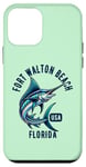 Coque pour iPhone 12 mini Fort Walton Beach Floride USA Fishing Design