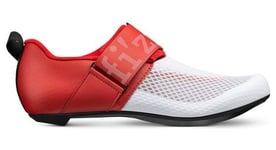 Chaussures de triathlon fizik hydra blanc rouge