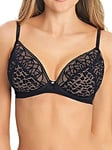 Freya Soiree Lace Plunge Bra Black Black 32G