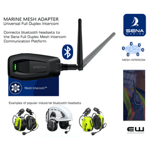Universal Full Duplex Intercom Adapter (Bluetooth)